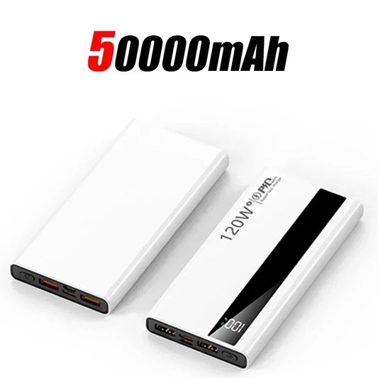 200000Mah High Capacity Power Bank 120W Super Fast Charge Digital Display Power Bank for Iphone Xiaomi Samsung CCC Certification