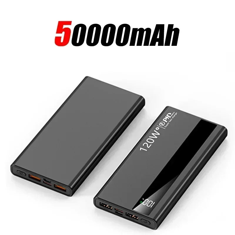 200000Mah High Capacity Power Bank 120W Super Fast Charge Digital Display Power Bank for Iphone Xiaomi Samsung CCC Certification